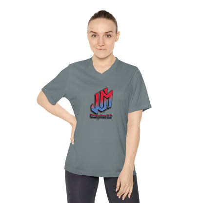 Women's Performance V-Neck Customizable Logo T-Shirt