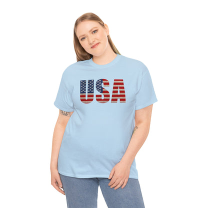 USA Initials With Flag - Unisex (Many colors to choose from)