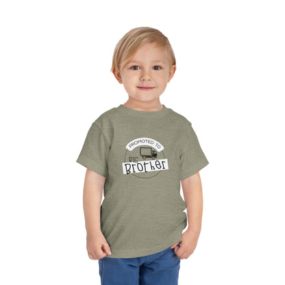 Promoted to Big Brother - Toddler Short Sleeve Tee