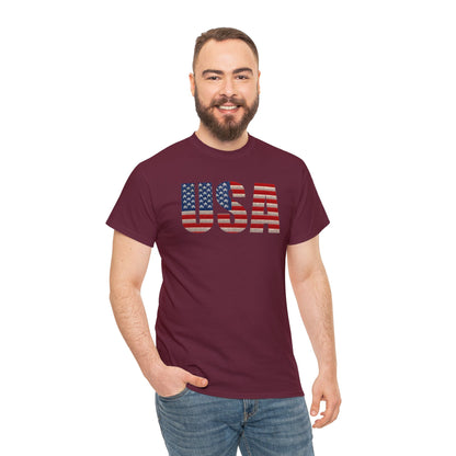 USA Initials With Flag - Unisex (Many colors to choose from)