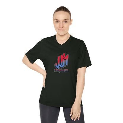 Women's Performance V-Neck Customizable Logo T-Shirt