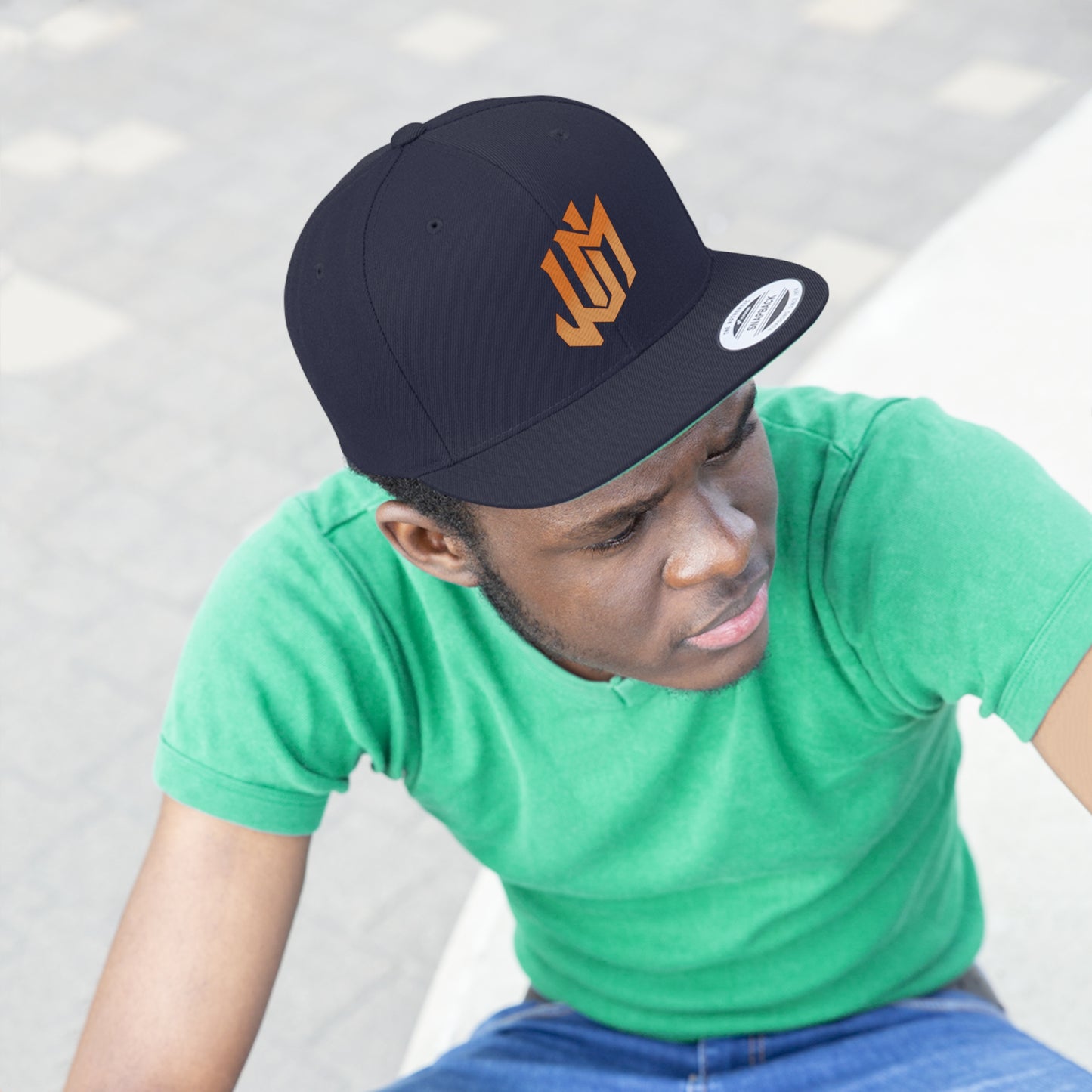 Unisex Flat Bill Hat - JUM Logo