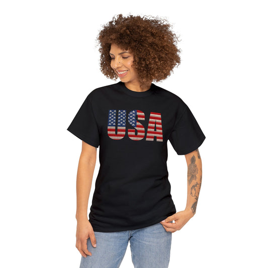 USA Initials With Flag - Unisex (Many colors to choose from)