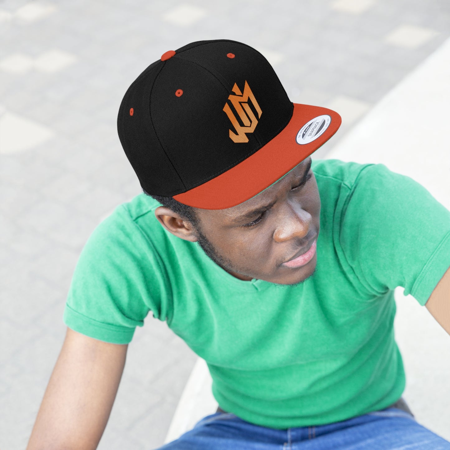 Unisex Flat Bill Hat - JUM Logo