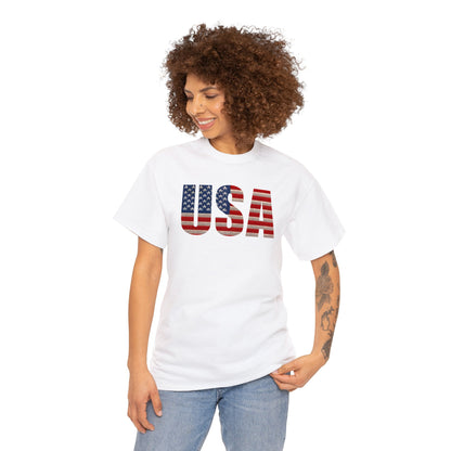 USA Initials With Flag - Unisex (Many colors to choose from)