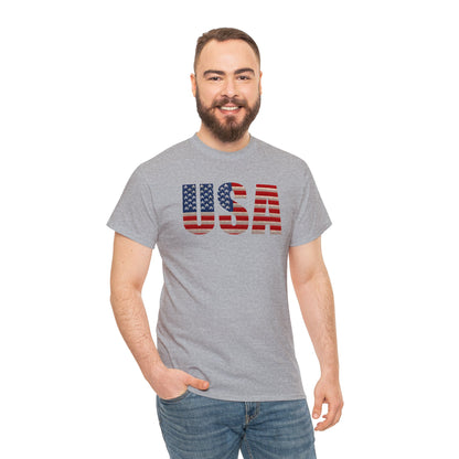 USA Initials With Flag - Unisex (Many colors to choose from)