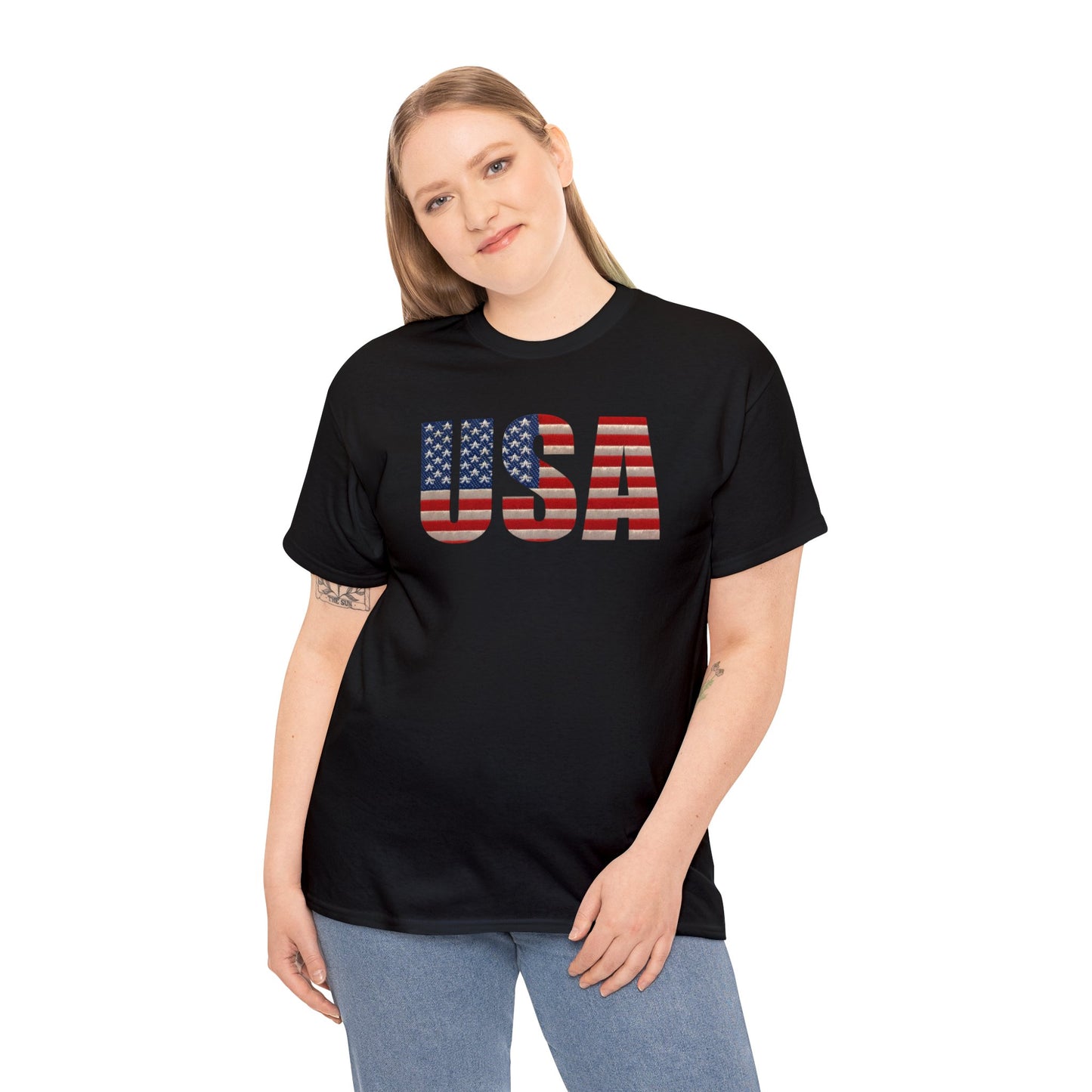 USA Initials With Flag - Unisex (Many colors to choose from)