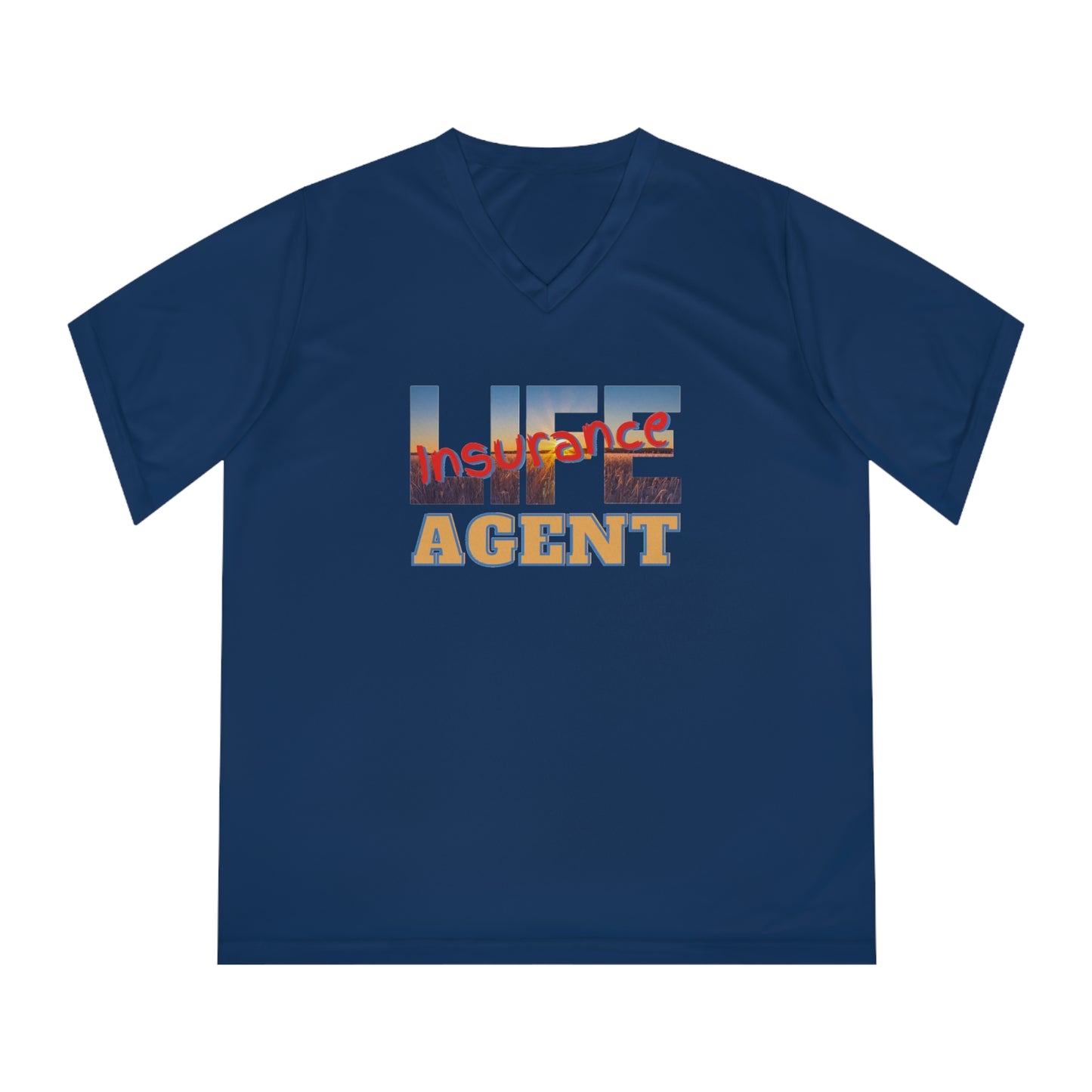 Women's Performance V-Neck T-Shirt - Life Insurance Agent