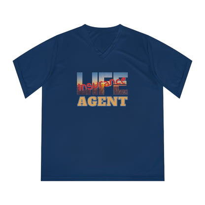 Women's Performance V-Neck T-Shirt - Life Insurance Agent