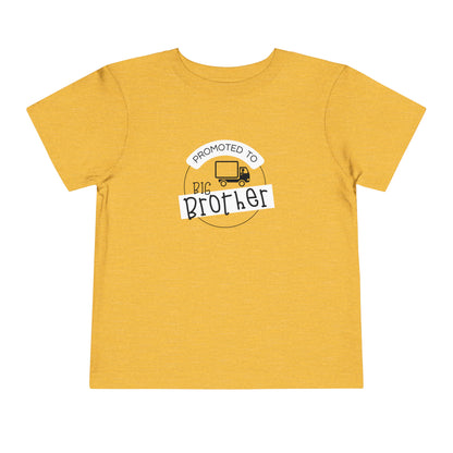 Promoted to Big Brother - Toddler Short Sleeve Tee