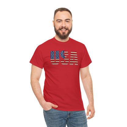 USA Initials With Flag - Unisex (Many colors to choose from)