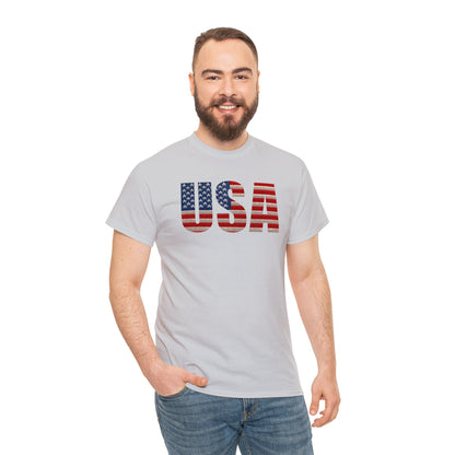 USA Initials With Flag - Unisex (Many colors to choose from)