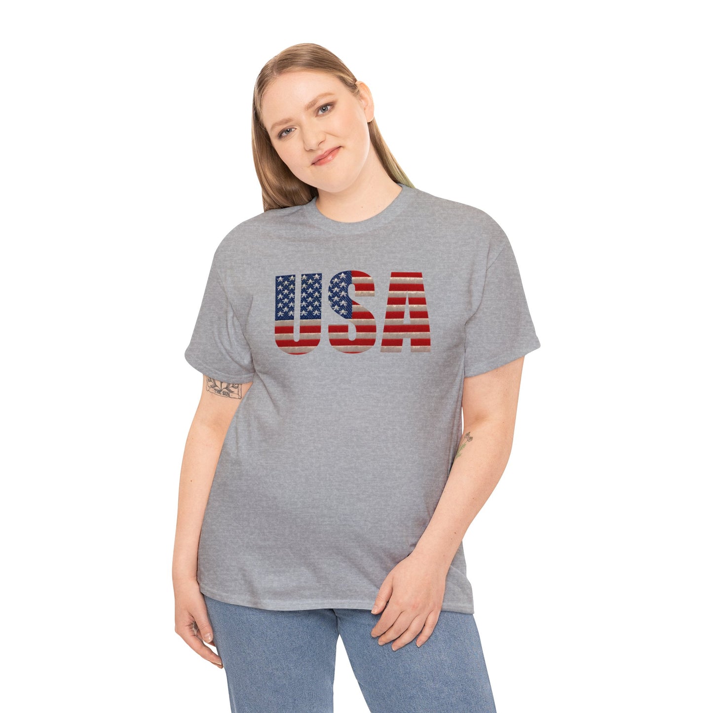 USA Initials With Flag - Unisex (Many colors to choose from)