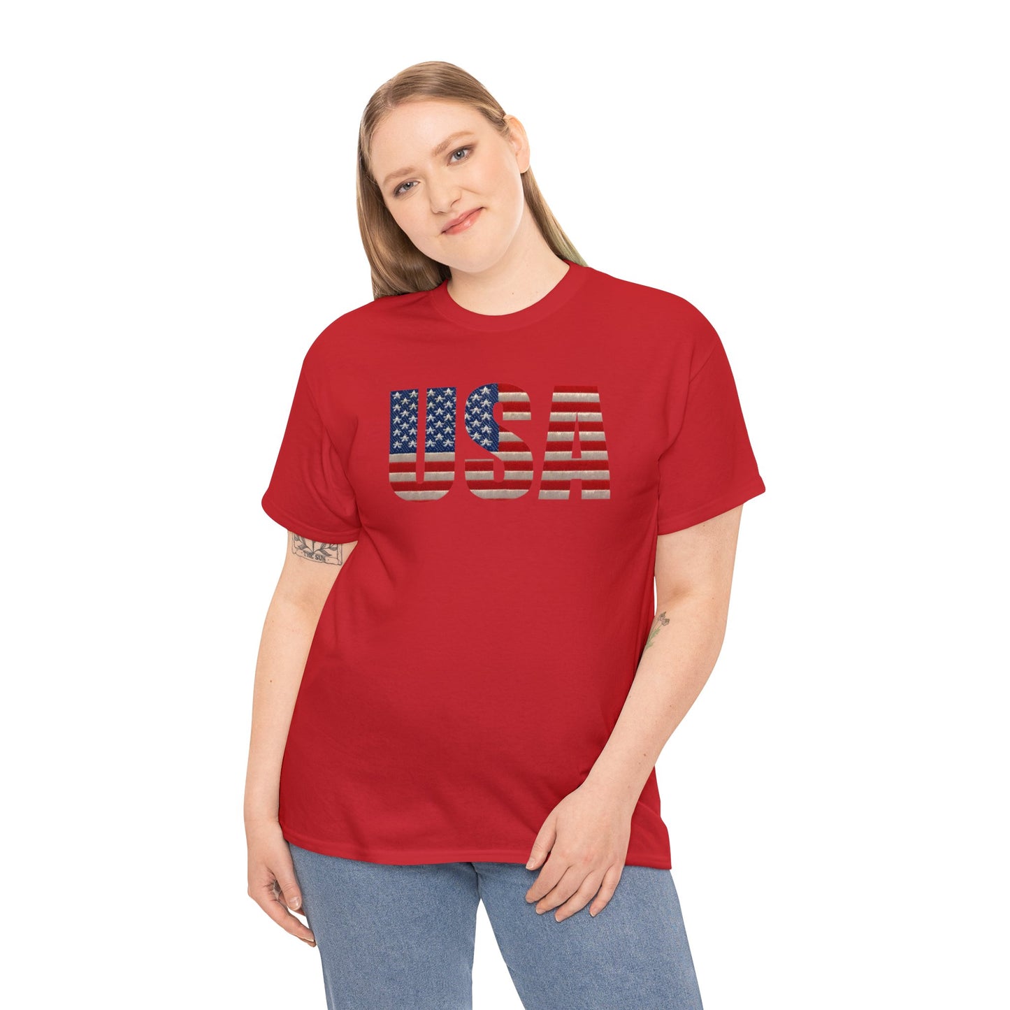 USA Initials With Flag - Unisex (Many colors to choose from)