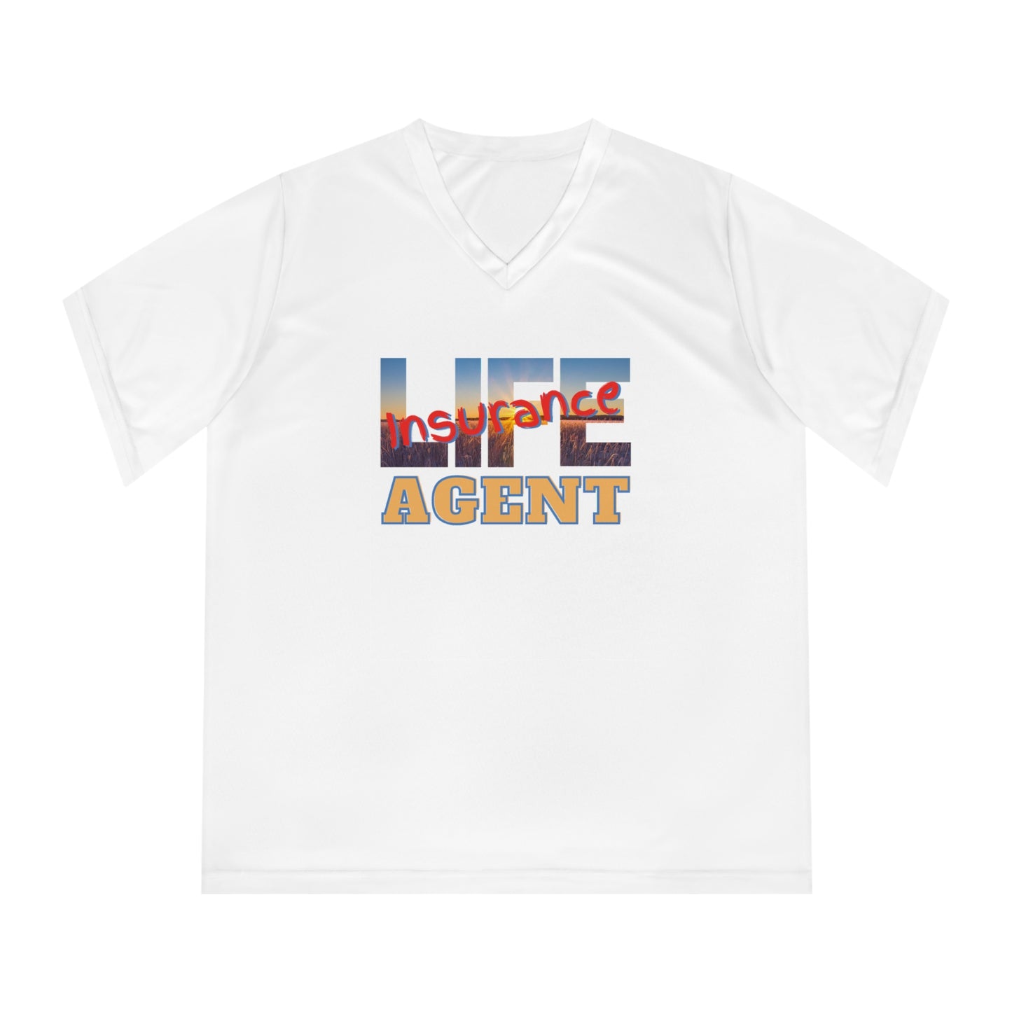 Women's Performance V-Neck T-Shirt - Life Insurance Agent