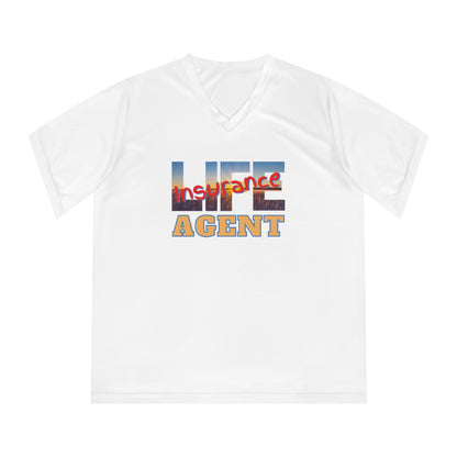 Women's Performance V-Neck T-Shirt - Life Insurance Agent