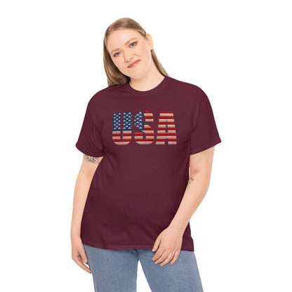 USA Initials With Flag - Unisex (Many colors to choose from)