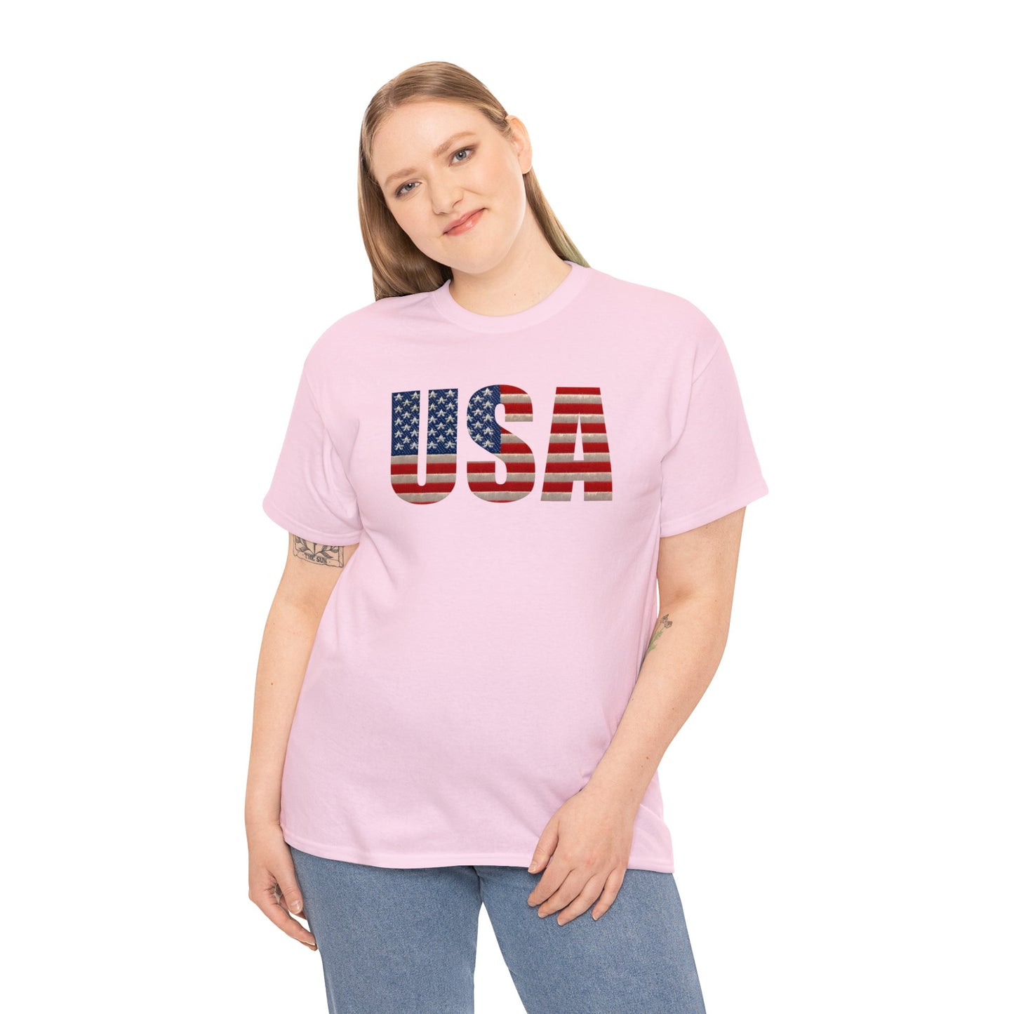 USA Initials With Flag - Unisex (Many colors to choose from)