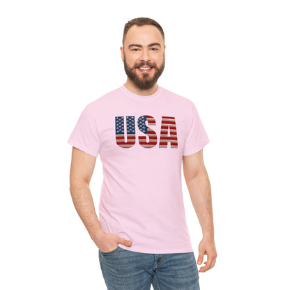 USA Initials With Flag - Unisex (Many colors to choose from)