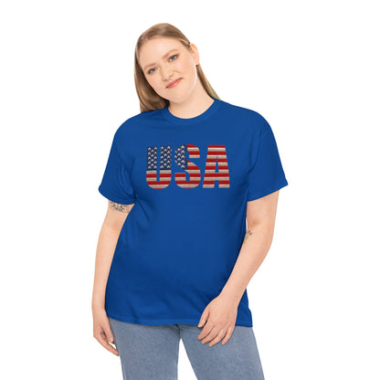 USA Initials With Flag - Unisex (Many colors to choose from)