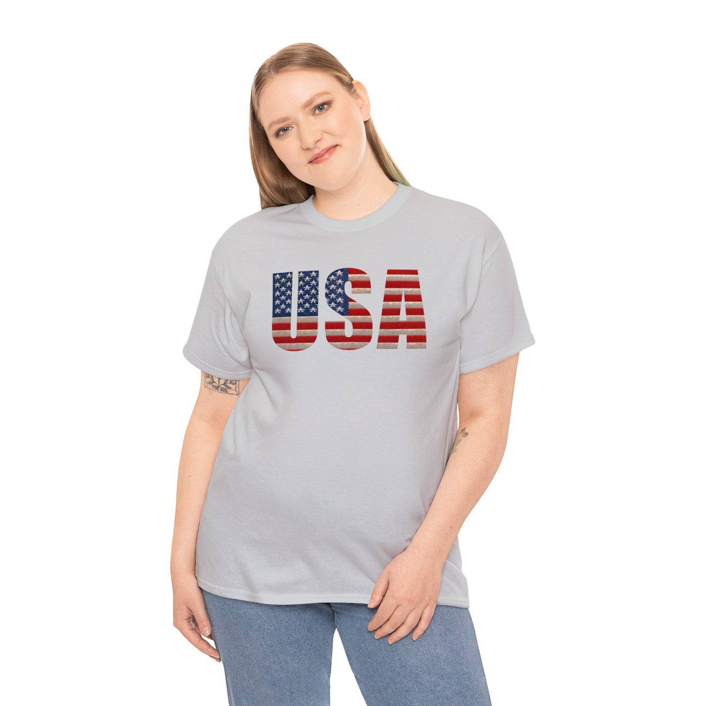 USA Initials With Flag - Unisex (Many colors to choose from)