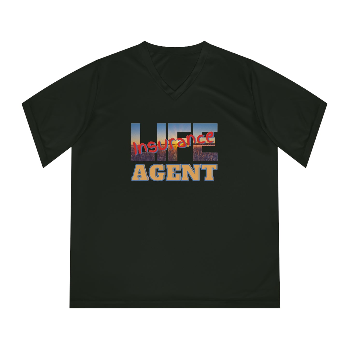 Women's Performance V-Neck T-Shirt - Life Insurance Agent