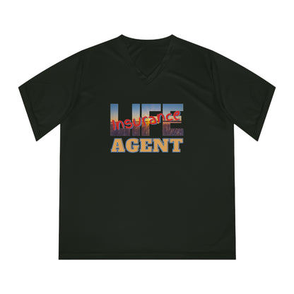 Women's Performance V-Neck T-Shirt - Life Insurance Agent