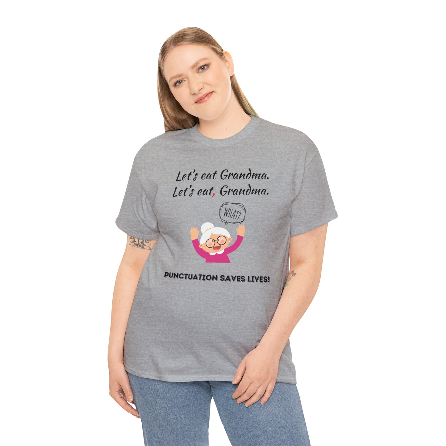 Teacher TShirt - Punctuation Saves Lives - Unisex (Many colors to choose from)