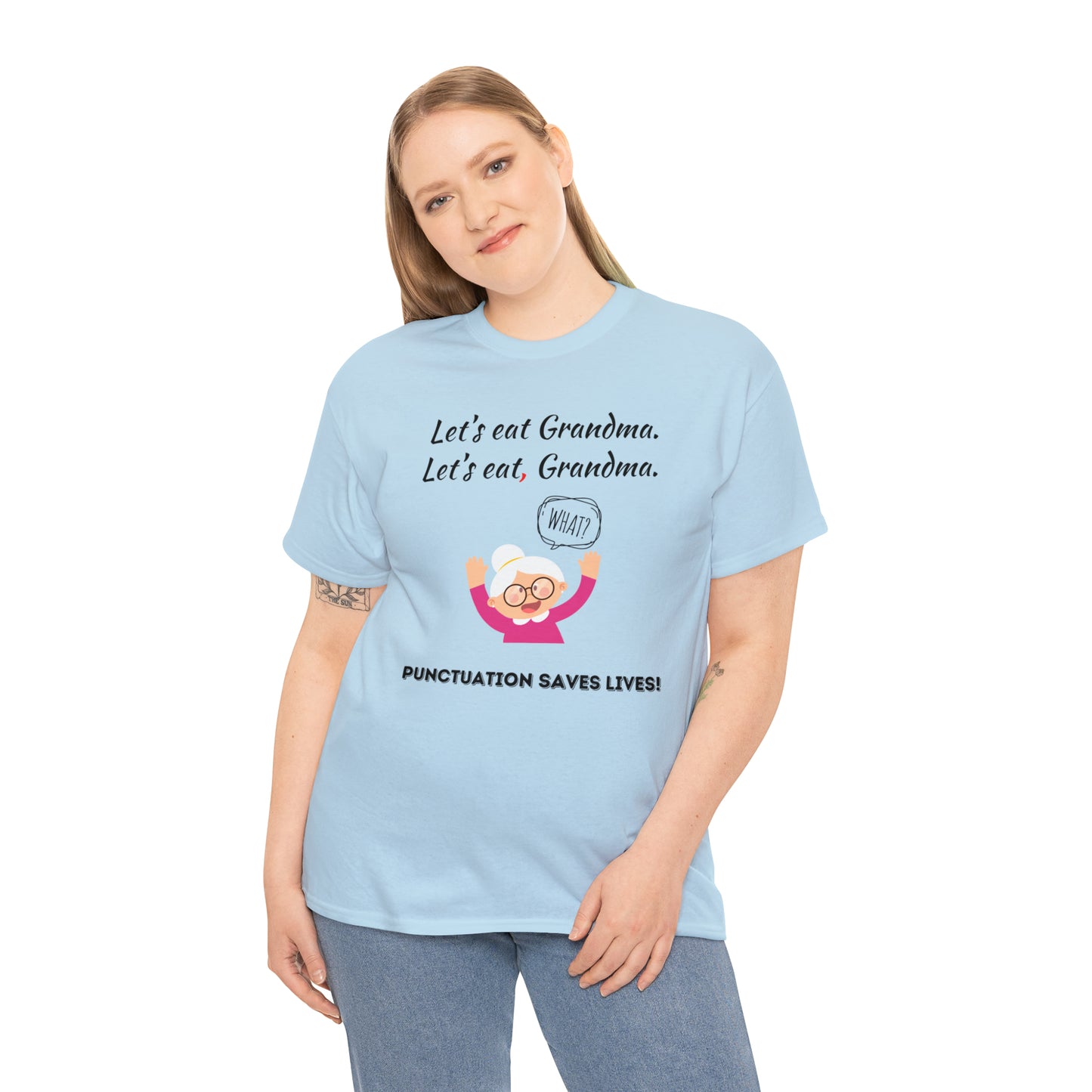 Teacher TShirt - Punctuation Saves Lives - Unisex (Many colors to choose from)