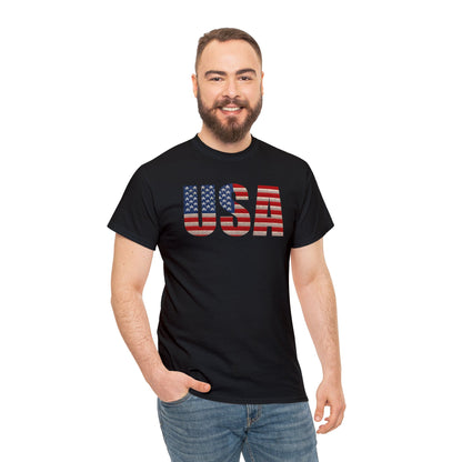 USA Initials With Flag - Unisex (Many colors to choose from)